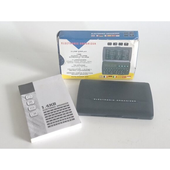 Electronic Organizer Untested - Need Batteries Unbranded - Black - Picture 1 of 9